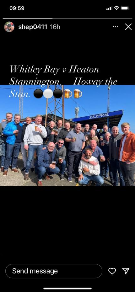First game in my home town with Stan. Great catch up with some of my former Bay travellers. And my change of allegiance was gracefully received.

Top day, fair result.