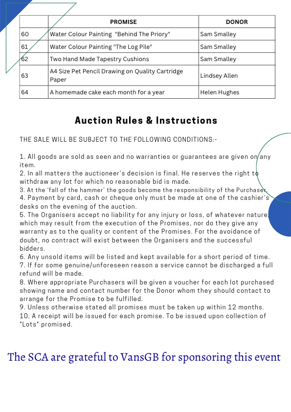 Come along to an Auction of Promises and Good Quality Items at Saltford Hall - 21st April - 7:30pm  See attached Catalogue.
Best news it's Free &amp; includes, cheese &amp; biscuits and a glass of wine 
You need a ticket via   tickettailor.com/events/scaeven… or Saltford Community Post Office