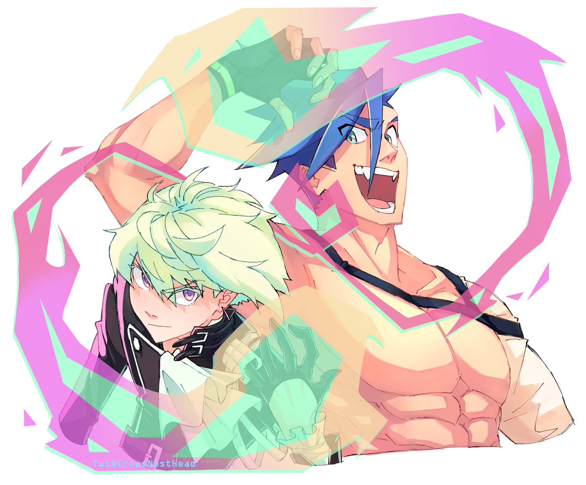 CrowsNestHead's tweet image. im very normal about them #galolio #PROMARE #ガロリオ