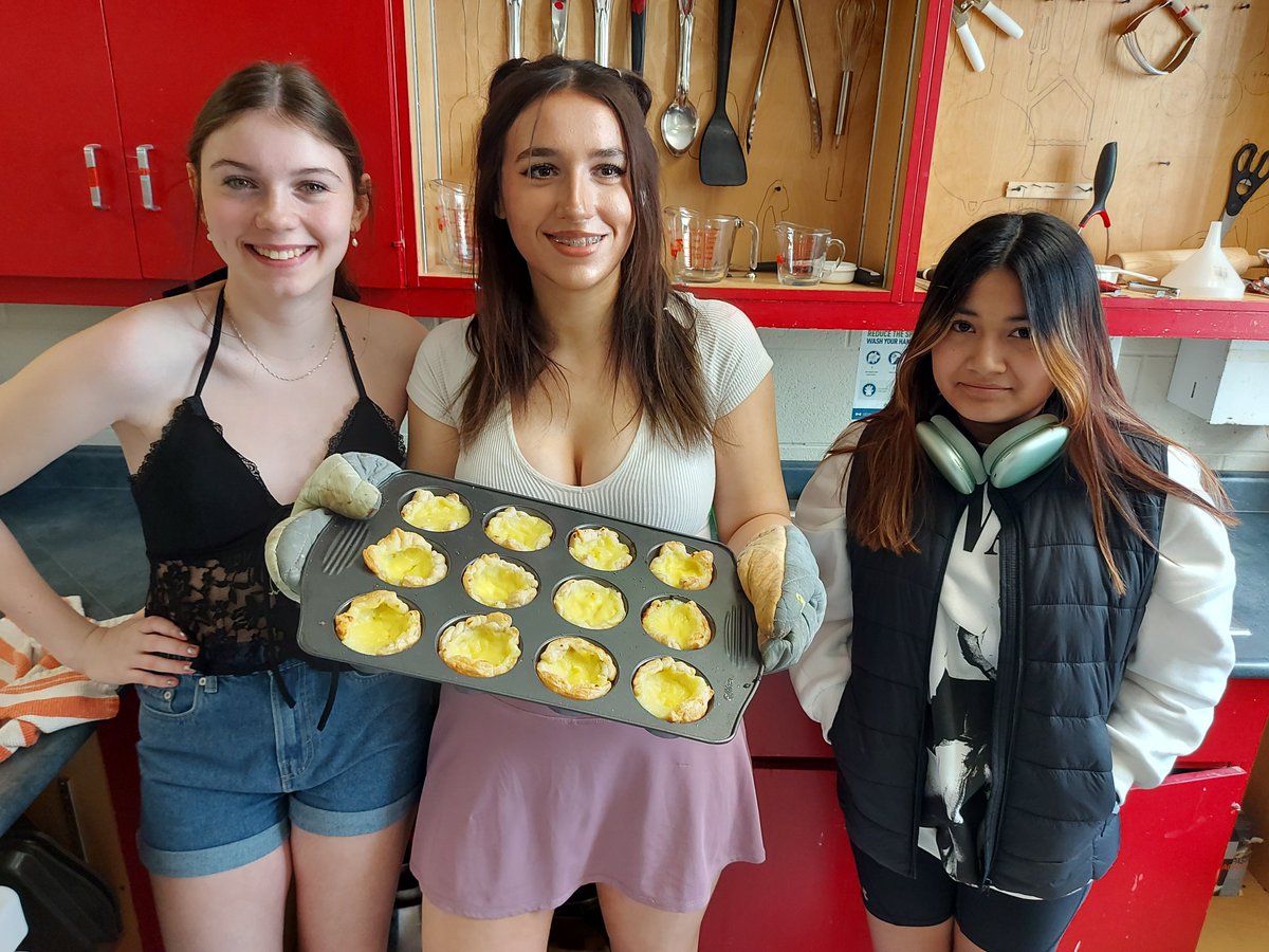 Successful cooking lab to make Portuguese custard tarts in Food &amp; Culture class. Delicious! <a href="/SCDSB_Schools/">Simcoe County District School Board</a> <a href="/ISSUpdates/">Innisdale SS</a>