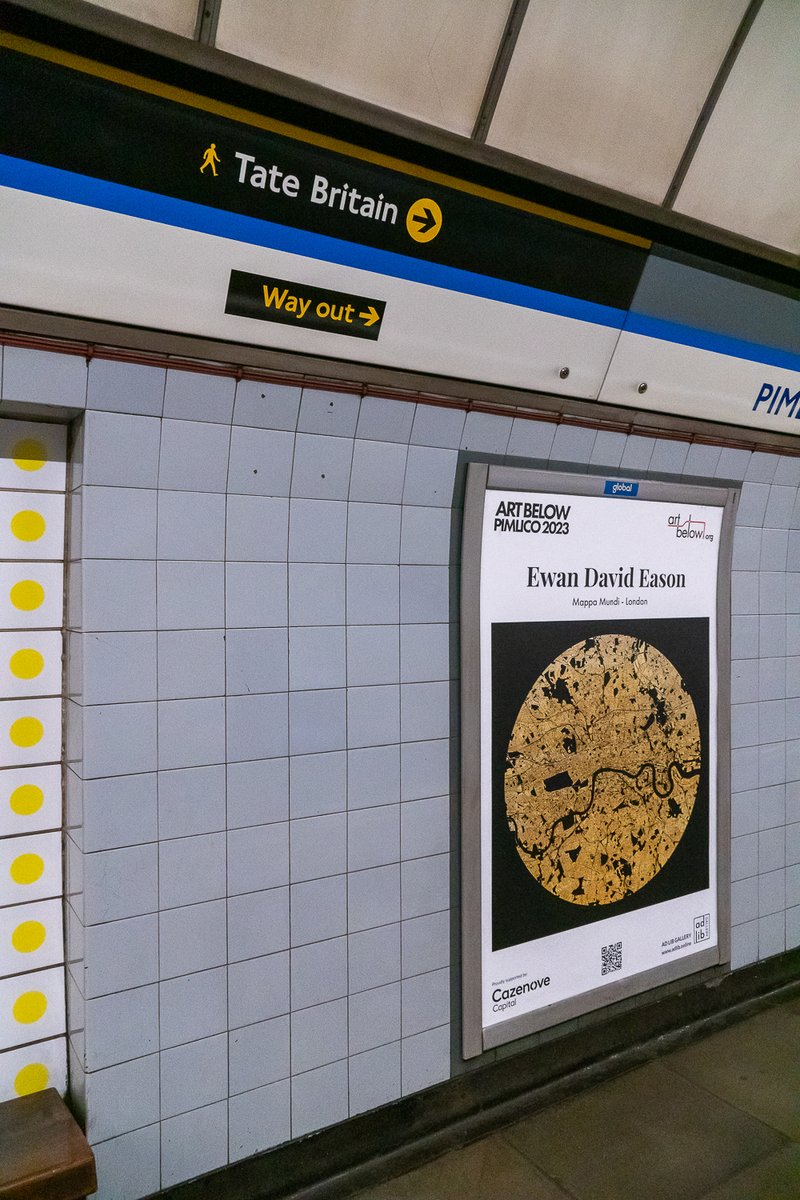 adlibgallery's tweet photo. A few more shots of billboard posters at #pimlico tube station in #london 📷

@ArtBelow @adlibgallery 

Thank you to Cazenove Capital for sponsoring some of the posters 

#adlibgallery #artbelow #pimlico #tatebritain #contemporaryart #londonartscene #underground https://t.co/EFNGUTCDHj