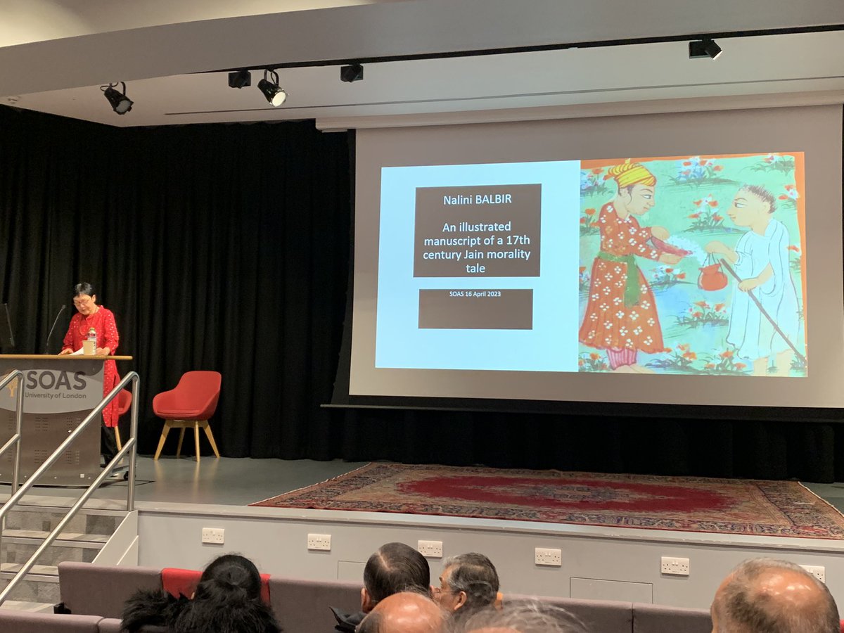 Jainpedia's tweet photo. Prof Nalini Balbir, @Jainpedia Editor presenting at the #PureSoul #Jain exhibition in London.
#OneJain https://t.co/6ViSRgxs6x
