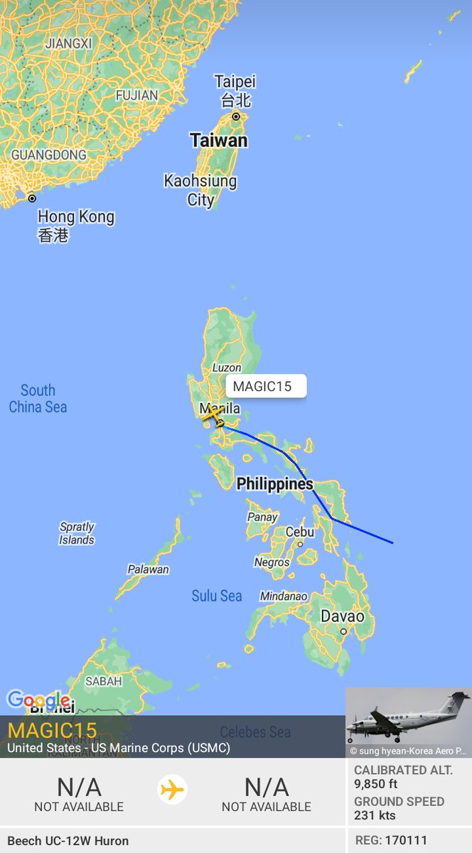 Oceanworldfree's tweet image. 🇺🇸USMC MAGIC15 17-0111 #AE0F92

#ChokePoints
#SurigaoStrait
#SanBernardinoStrait
#LeyteGulf
 
Beech UC-12W Huron