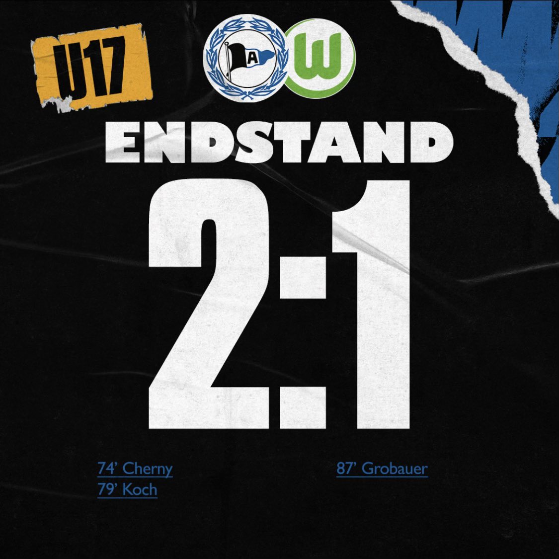 Schluss! Aus! 
Unsere U17 ist Deutscher Meister! 🤩
#DSCWOB