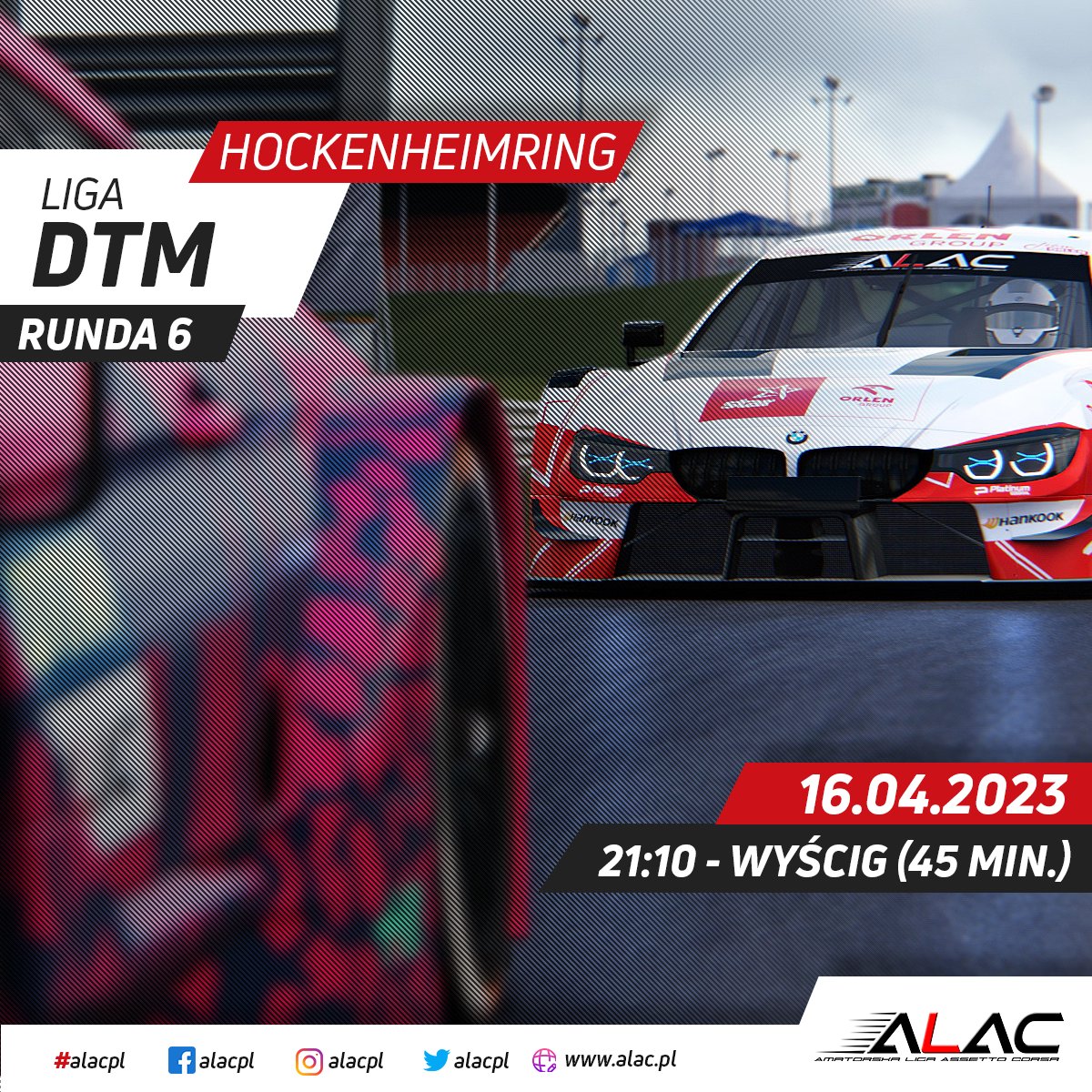 Dziś wieczorem na kierowców czeka kolejna, szósta już runda w naszej lidze DTM 📷
Tym razem miejscem akcji będzie dobrze wszystkim znany niemiecki tor Hockenheimring 📷
#alacpl #alac #DTM #Hockenheim #sprint #race #esport #racing #esports #assettocorsa #assetto #simracing