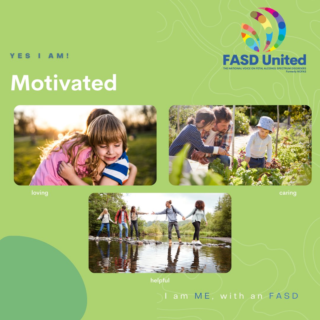 FASDUnited's tweet photo. #YesIAm Motivated! #Research has shown that children with #FASDs are often motivated by things like being loving, caring, and helpful! Where does your motivation come from? ๐ช๐ผ
Research: https://t.co/89sH6SWm2i
To donate: https://t.co/1g41VENdNW https://t.co/0xg759E5Xt