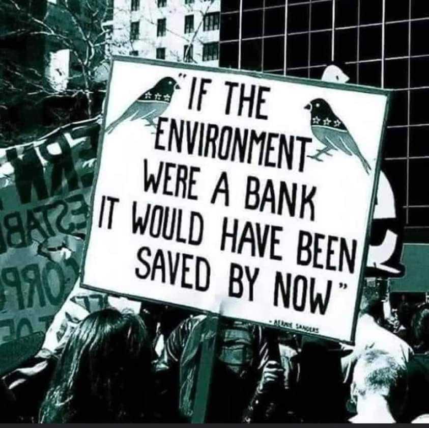 And if the banks would stop financing fossil fuel projects, it would go a long way to bailing out the planet from defaulting on carbon debt.

#FossilBanks #EndFossilCrimes