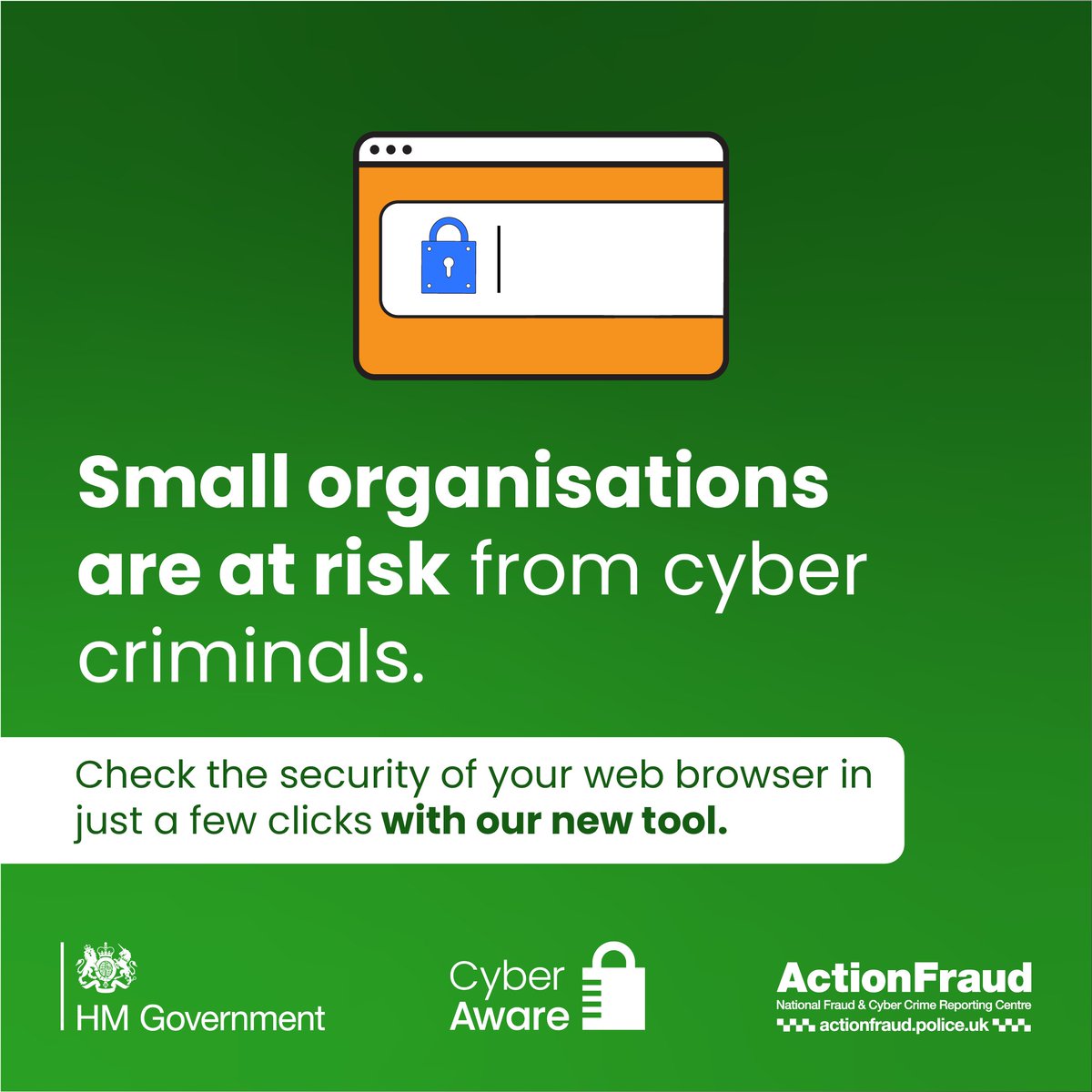 🕵️ Charities and schools are at risk from cyber criminals too

Use the NCSC’s online tool to check if they could target your organisation.

Designed for small organisations, it’s free, easy, and provides tailored feedback on the risk

Find out more ⬇️ checkcybersecurity.service.ncsc.gov.uk