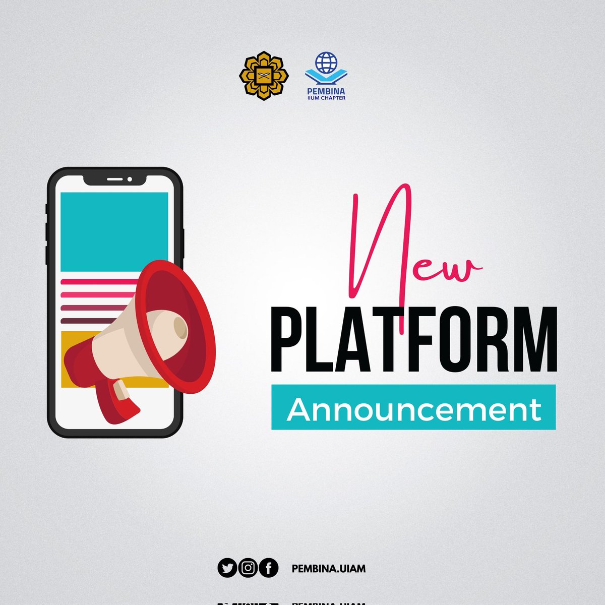 PEMBINAUIAM's tweet photo. [NEW PLATFORM ANNOUNCEMENT]📱✨

Introducing our new platform! TikTok PEMBINA UIAM🤩

Do follow us for various content in future!!

https://t.co/rx1ZU9UTSp

#PEMBINAIIUMCHAPTER #newplatform #socmed #staytunewithpembina https://t.co/qaz6Y6C1dz