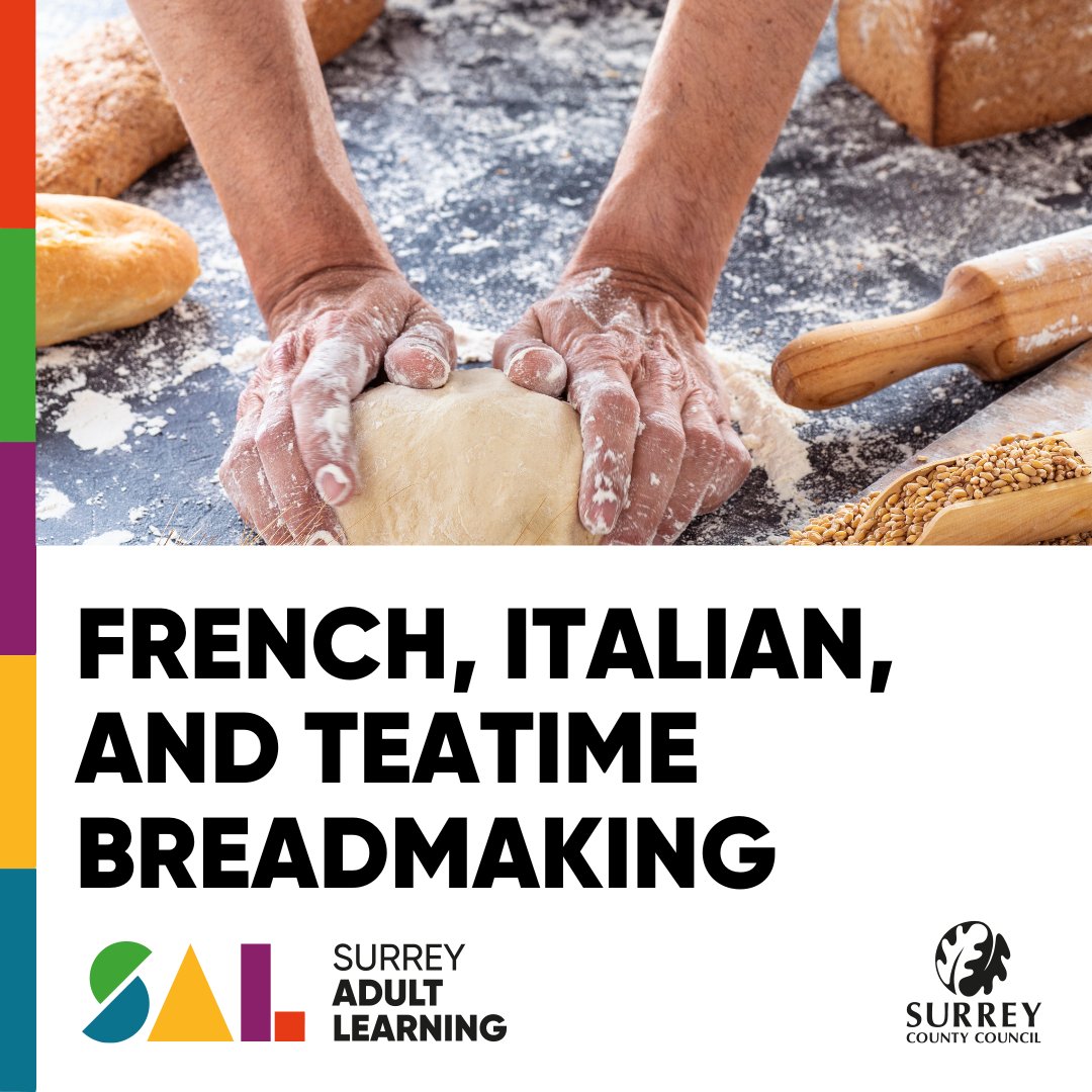Surrey_AL's tweet image. Master the art of breadmaking with our hands-on courses!🥖🍞 

Unleash your inner baker and create scrumptious bread in a fun and engaging atmosphere.

Enrol now and start your breadmaking adventure! orlo.uk/wIIF8

#BreadmakingCourse #BakeYourOwn #FreshBread