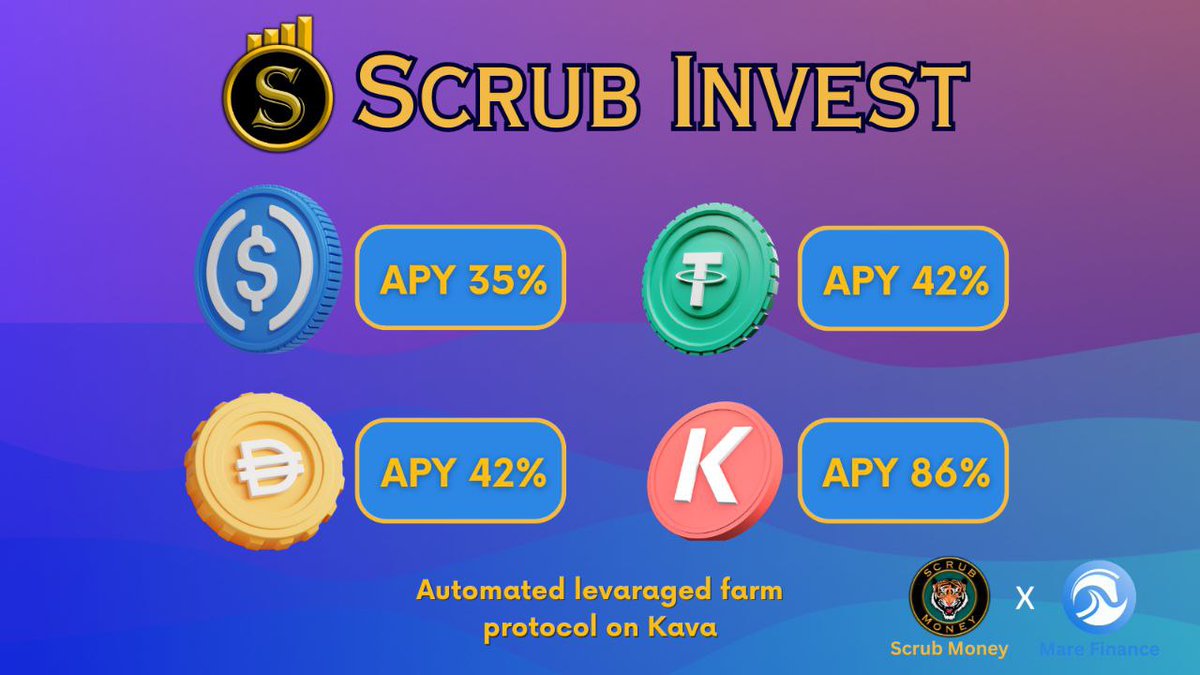 ScrubMoneyDeFi's tweet photo. Too good to be true? 🤯

Try out yourselves the best autocompounding strategies on @KAVA_CHAIN! 🔥🔥🔥

No deposit fees, no locks, no stress!

https://t.co/mOpBRT9Uqp

#KAVA #autocompounder #USDC #USDT #DAI https://t.co/Y71cSObqGW