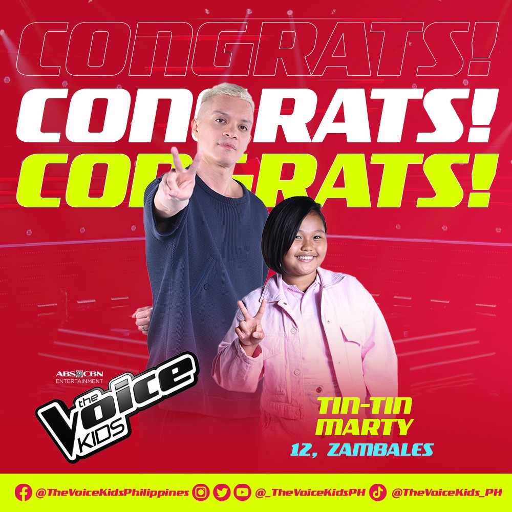 _TheVoiceKidsPH's tweet photo. ✌️ [Battle Rounds - #KampKawayan] CONGRATULATIONS, Tin-Tin! Magpapatuloy ka sa Sing-Offs! #TVKPH5BattleRounds ❤️🤍

📺 WATCH HERE LIVE:
https://t.co/CyDMuw61RX https://t.co/IWhBMiQ9c9