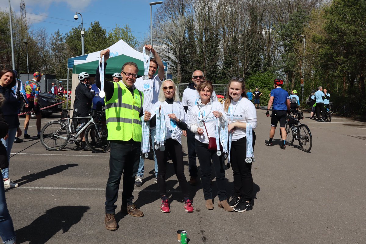 bristolport's tweet photo. Congratulations to all riders who took part in yesterdays @stpetershospice #tourdebristol Well done to our team who smashed through the route &amp; to the volunteering team cheering people on as they came over the finish line! https://t.co/do5XoFHEbn