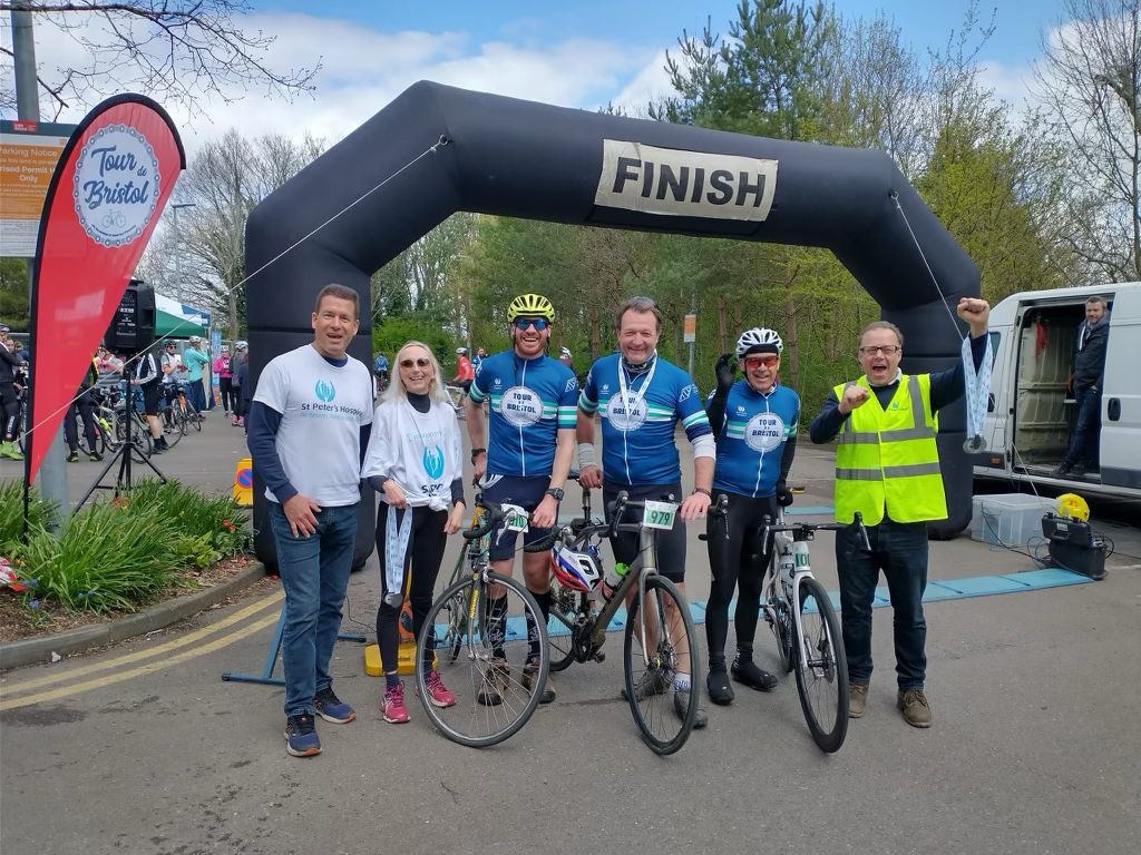 bristolport's tweet photo. Congratulations to all riders who took part in yesterdays @stpetershospice #tourdebristol Well done to our team who smashed through the route &amp; to the volunteering team cheering people on as they came over the finish line! https://t.co/do5XoFHEbn