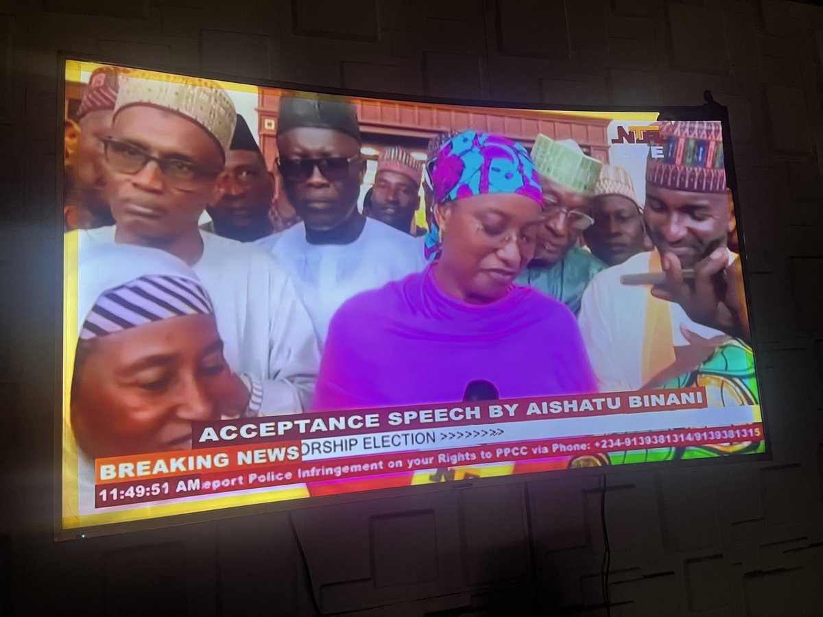 INEC has suspended Adamawa Elections and Binani is reading acceptance speech on NTA, God have mercy.