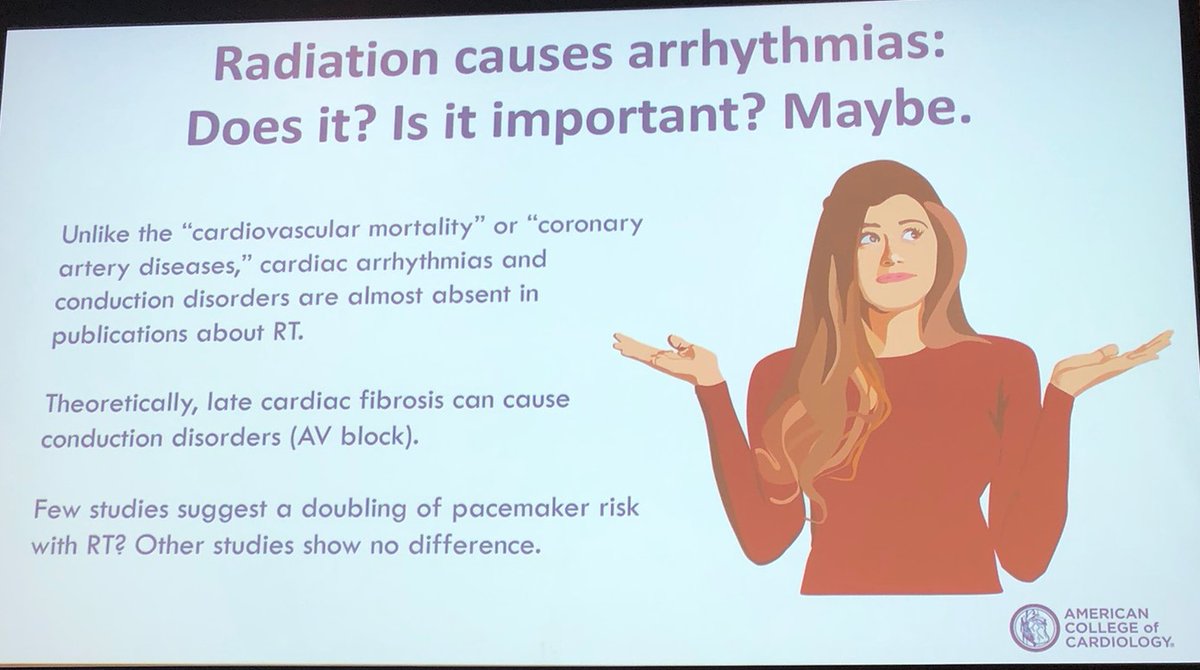 🫀🔥☢️🩻 Radiation causes device malfunction⁉️

2023 Advancing CV care in oncology

Key takeaway 

➡️Just maybe!

Absolute fantastic talk, @DoctorPhillEP 

#CardioOnc #CardioTwitter #CardioEd #MedEd #FOAMed @CardioNerds @ACCinTouch