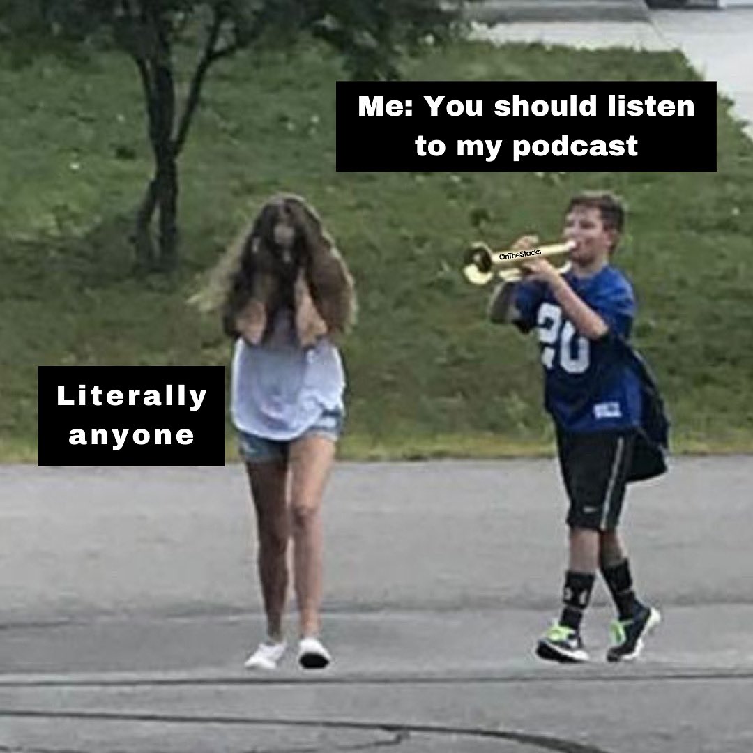 billcorcoranjr's tweet photo. Every damn day π
#OnTheStacks #podcast #podcastmeme #podcastmemes https://t.co/ysfR8pRfBS