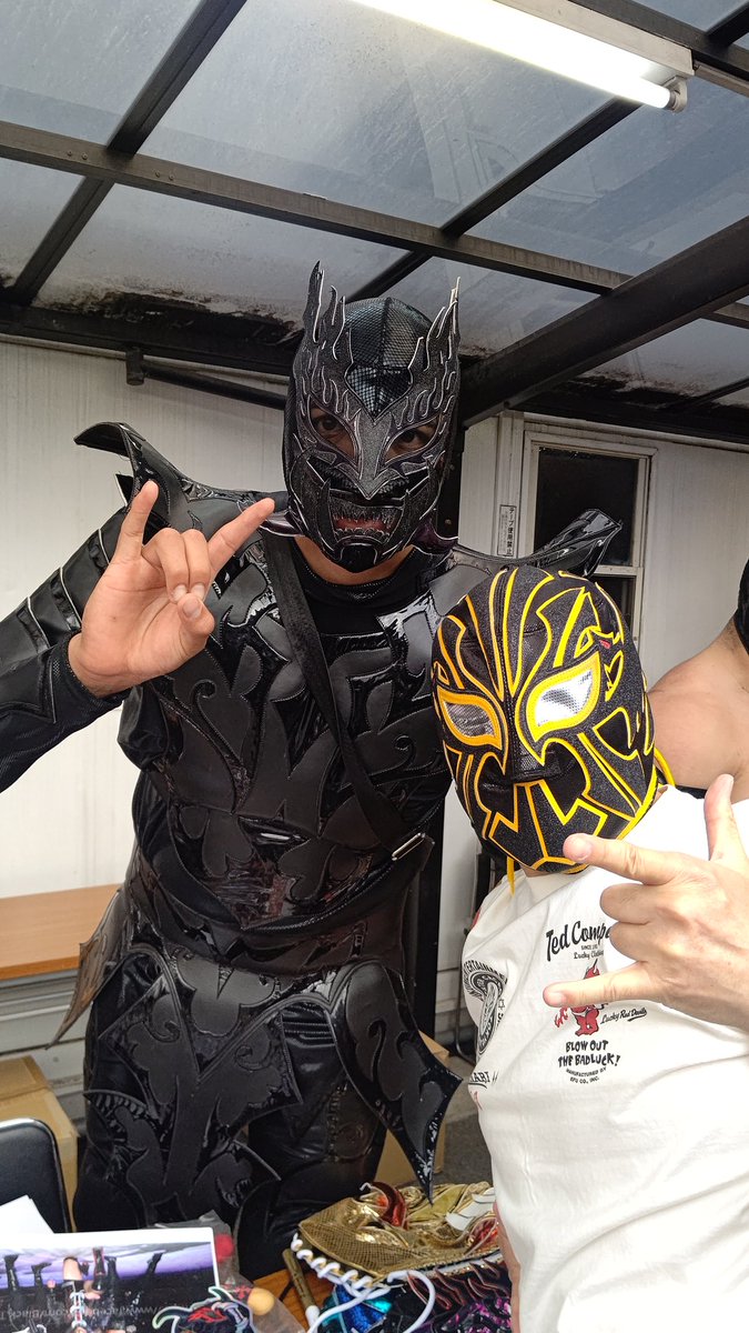 hansoku69's tweet image. エル・ベンディート‼️
思わずバンディードって言ってしまう…。😅
それにしても、デカかった‼️😙
@_Elbendito_ 
#エル・ベンディート
#Elbendito
#GLEAT
#GPRO