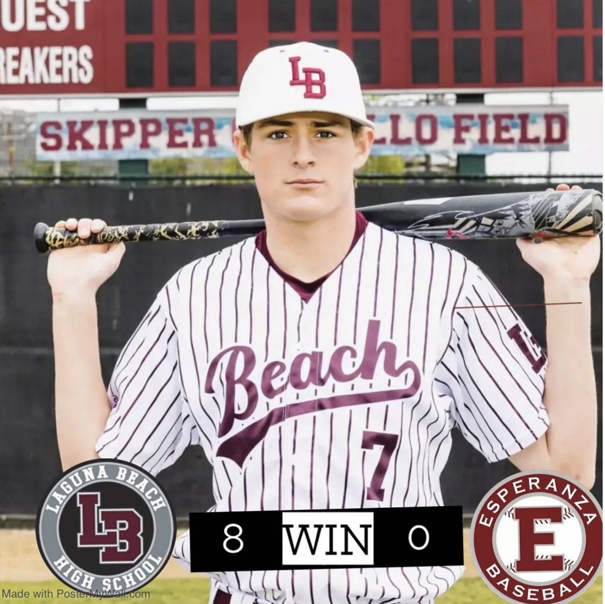 Laguna Beach HS Baseball (@lbhsb) on Twitter photo Breakers for the win Saturday over Esperanza <a href="/JoeyCapo7/">Joey_Capobianco</a> led the Breakers from the mound and at the plate today. @usfdonsbaseball commit Joey Capo went 3 for 3 at the plate with a HOMER and pitched for 3 innings with 6Ks/1H/0R/1BB. Breakers for the win Saturday over Esperanza <a href="/JoeyCapo7/">Joey_Capobianco</a> led the Breakers from the mound and at the plate today. @usfdonsbaseball commit Joey Capo went 3 for 3 at the plate with a HOMER and pitched for 3 innings with 6Ks/1H/0R/1BB.