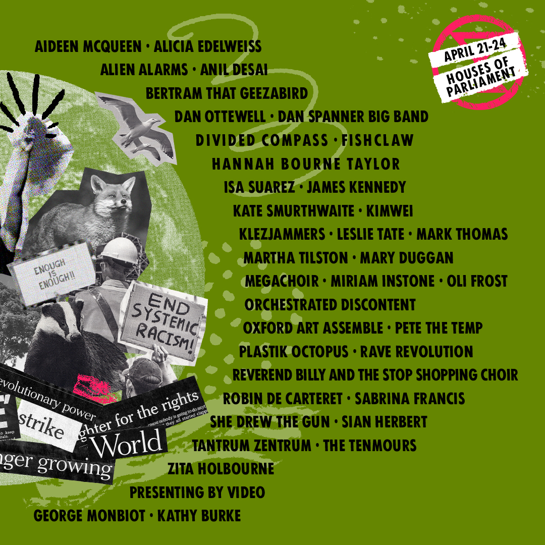 🔥LINE UP🔥

From Chris Packham to Pete the Temp, speeches and music will be the soundtrack to thousands of people demanding change. Our government is corrupt as fuck, and it’s time to do something about it.

Will you be at #TheBigOne?

PROGRAMME: extinctionrebellion.uk/the-big-one/pr…