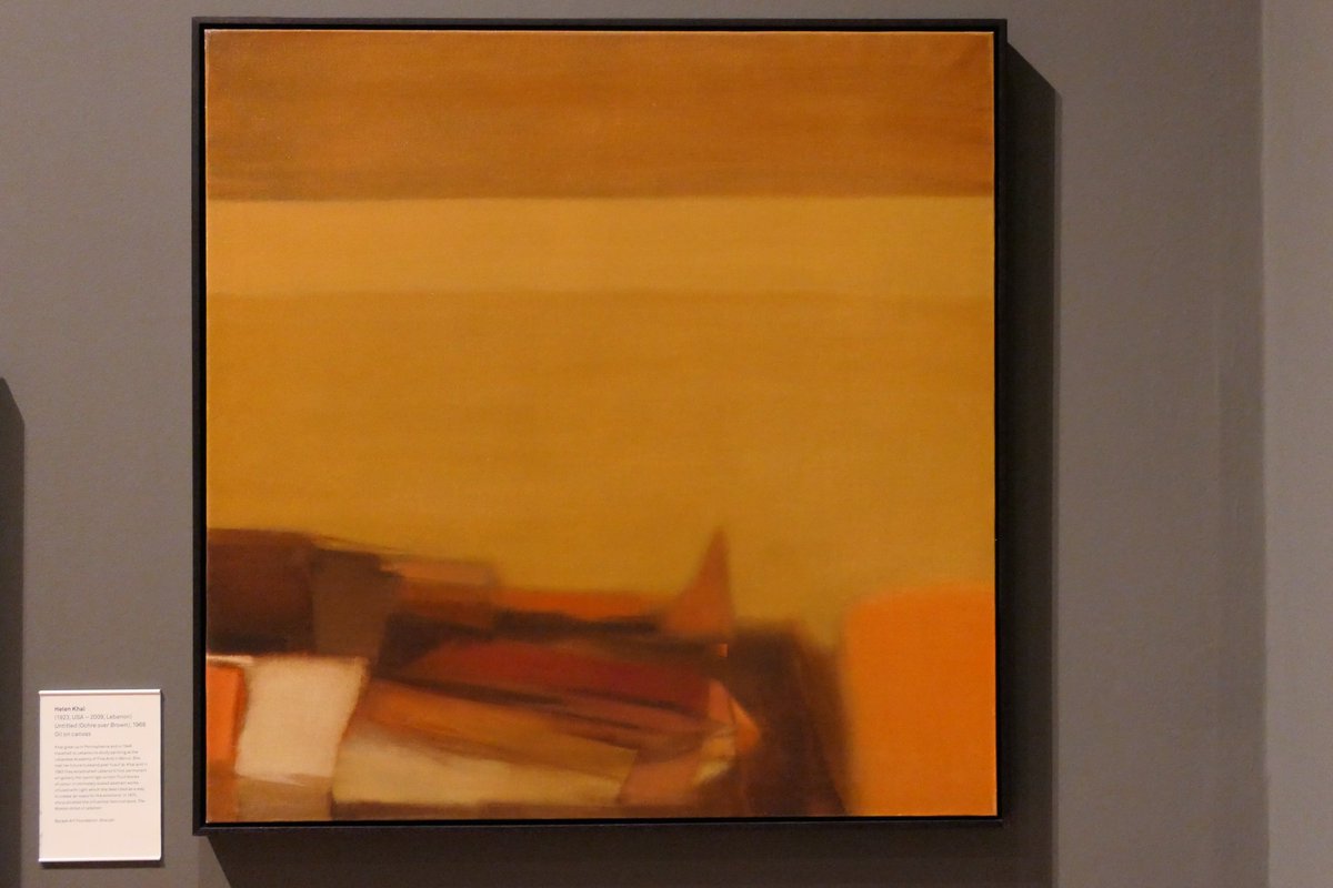BarjeelArt's tweet photo. Today we celebrate the birthday of Lebanese modernist Helen Khal (1923-2009). 

Her work is currently on display at the Whitechapel Gallery, London in the exhibition “Action, Gesture, Paint: Women Artists and Global Abstraction 1940–70.”

Photos by Khalil Itani

#HelenKhal https://t.co/J2fWoH3DVD
