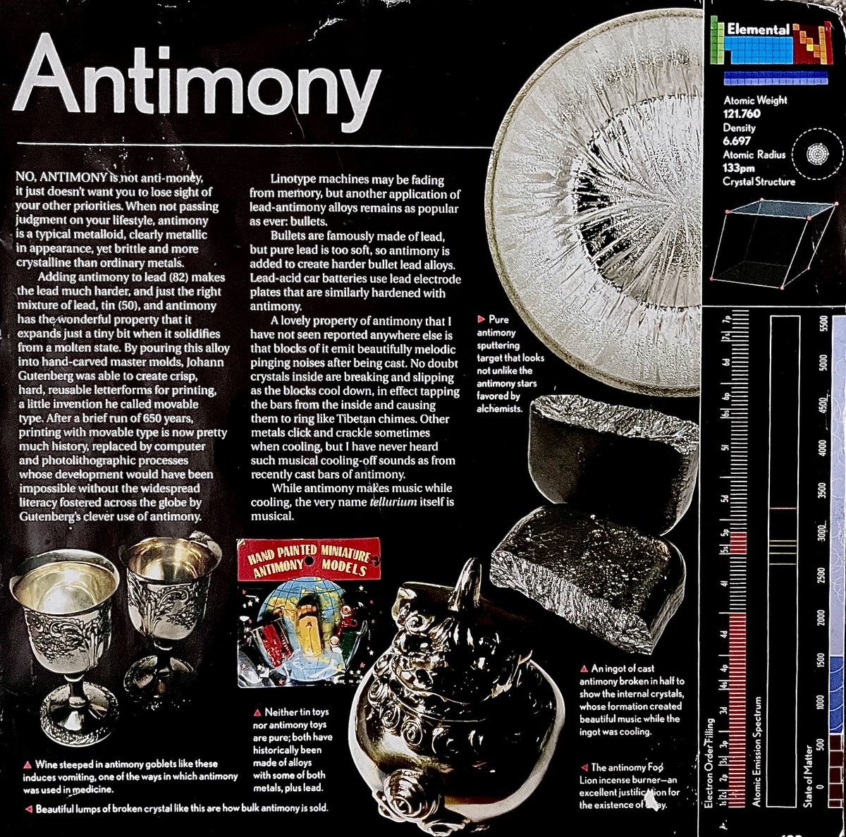 Antimony

#Antimony #scientist #Chemistry #Chemist #Sciences #science #scienceandtechnology #Science #Chemicals #FoolsGold #Metals #Metal #Metallergy
