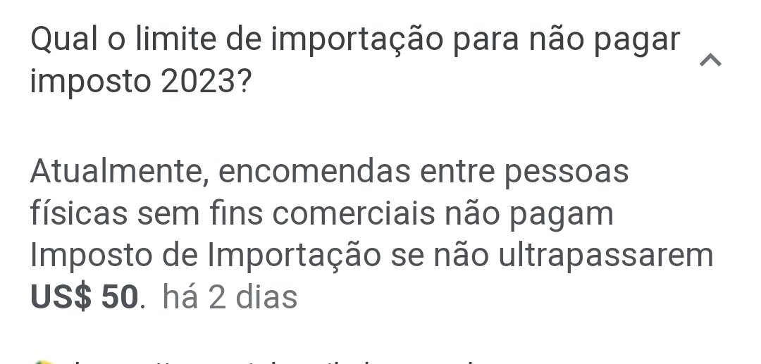 Comprei 50 dolares na Shein a a alfandenga Curitiba está querendo me cobrar tributo!!! <a href="/LulaOficial/">Lula</a> <a href="/Haddad_Fernando/">Fernando Haddad</a> isso não é certo!!!! Vcs ainda não mudaram a lei!!!