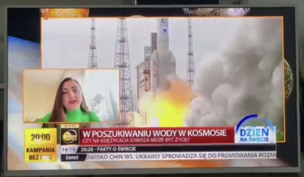 axelia86's tweet photo. 🚀Thank you for invitation to @TVN24BiS and comments one of the most important mission towards Jupiter’s moons!

@Kijek_Hubert 
#extremotech
@esa @UniWarszawski https://t.co/CnyqqGgBjE