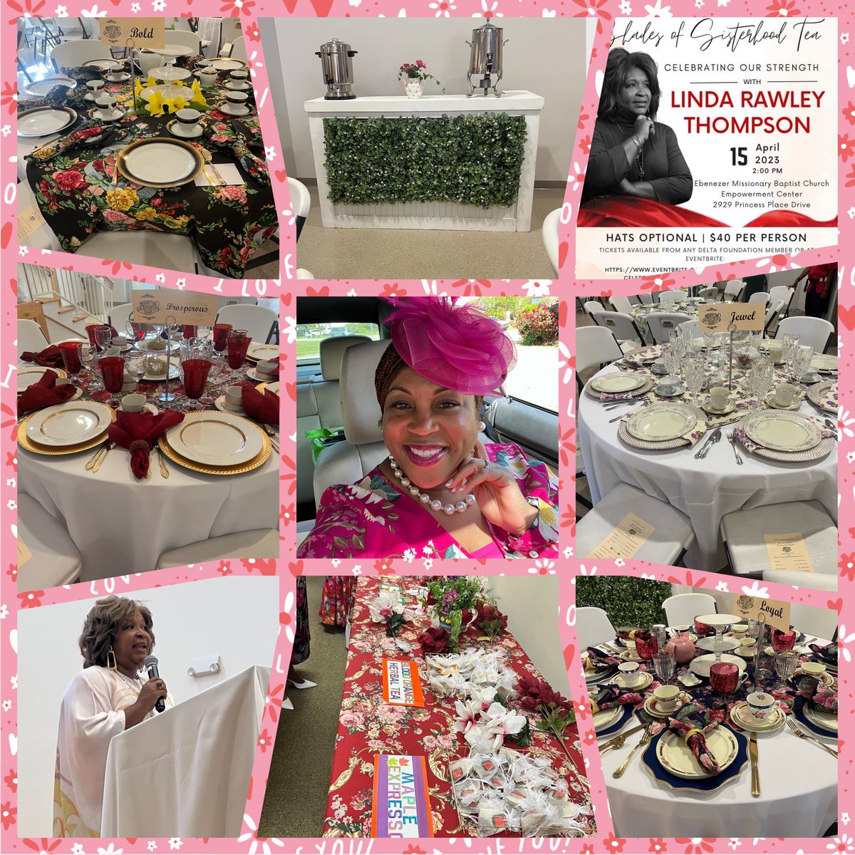 KristaCHolland1's tweet photo. Would anyone like a spot of tea? So proud of the Delta Foundation of the Cape Fear, Wilmington (NC) Alumnae’s 501(c)(3) for hosting our first Shades of Sisterhood Tea! What a joyous occasion to celebrate the strength of womanhood! #DFCF
#DeltasDo https://t.co/2T1RAOEwvF