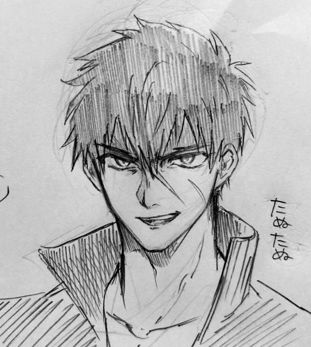 手癖で描いたタヌタヌタヌ 
