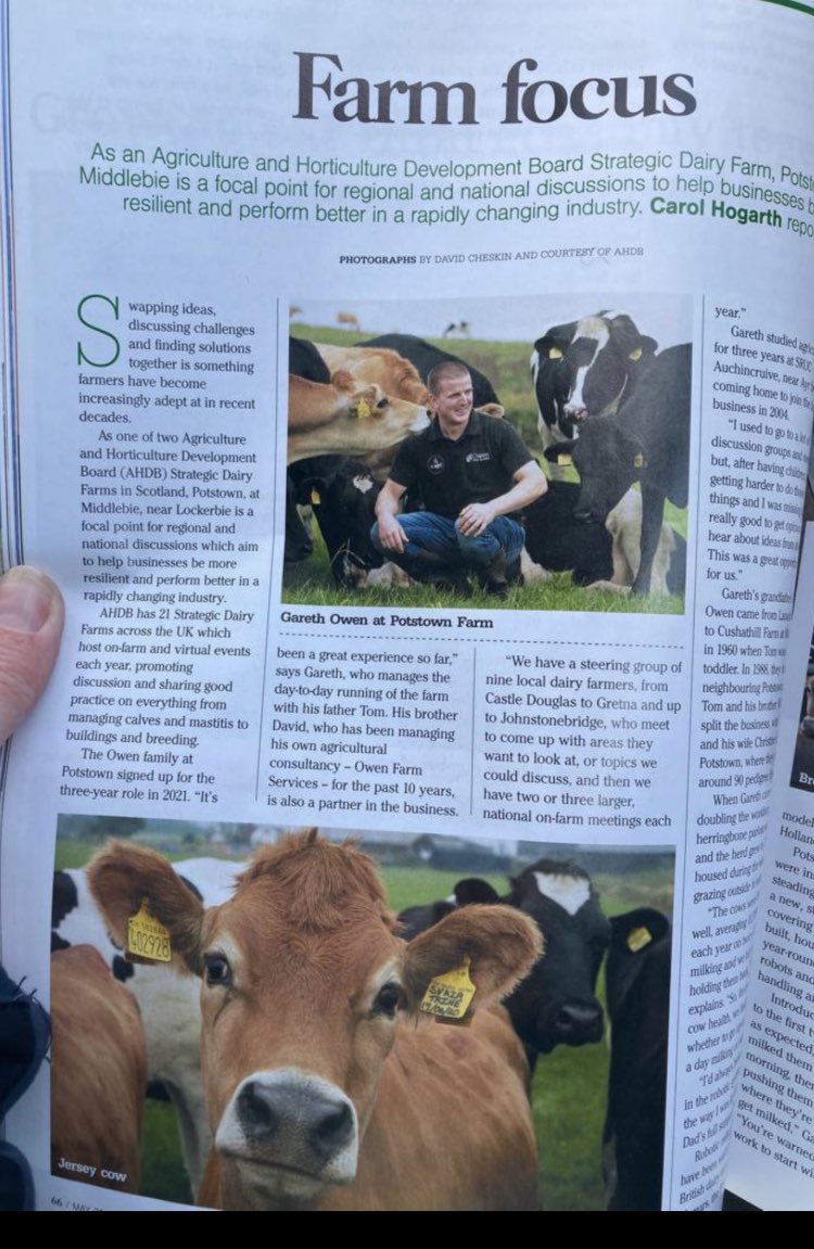 Lovely article in this months D&G Life magazine farming special focusing on our local Strategic Dairy farm family #dairyfarmer #dumfriesandgallowaylife @AHDB_Scot @AHDB_Dairy