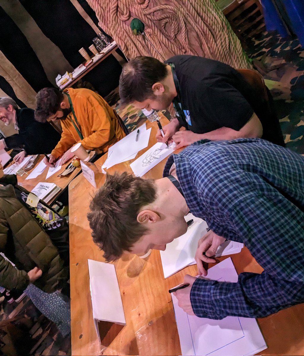 DFB_storyhouse's tweet photo. Having *such* an amazing time with @TheStoryMuseum @phoenixcomicuk today at #PhoenixComicFest ... Workshops, drawalongs, signings, 100s of very happy kids, and so SO much comic goodness! Ace to see some very familiar faces! @jamiesmart @tibolota @eruditebaboon xx https://t.co/uroxPNBqSj