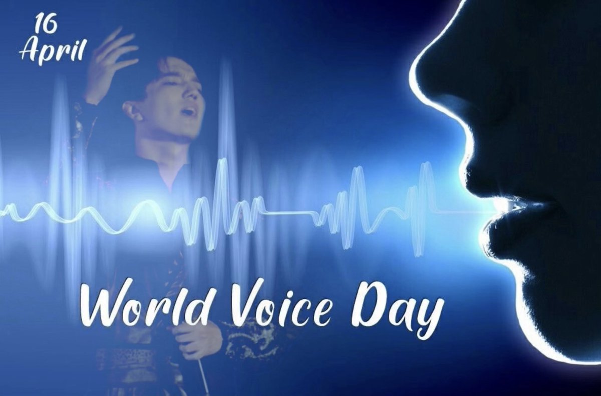 #WorldVoiceDay is a worldwide annual
event that takes place on April 16
devoted to the celebration of the phenomenon of voice
and the enormous importance in the daily lives of all people.

Let’s celebrate with Dimash

#TogetherByDimash
@dimash_official 

>open.spotify.com/playlist/37i9d…