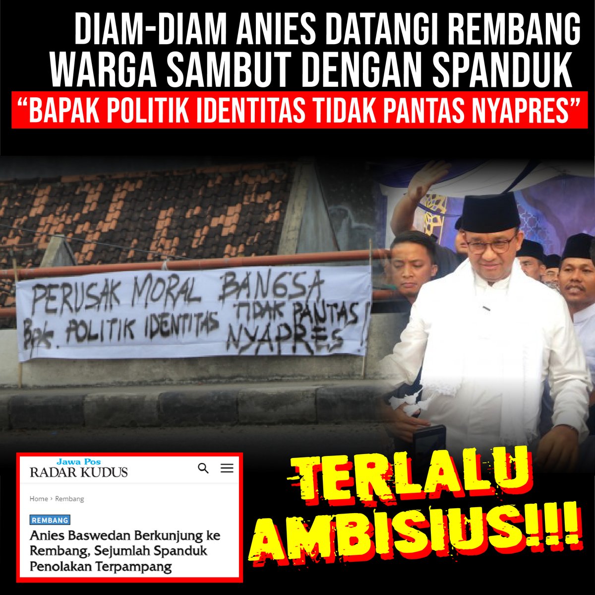 Diam-diam Anies Datangi Rembang, Warga Sambut Dengan Spanduk “Bapak Politik Identitas Tidak Pantas Nyapres”
Typa Girl
Sudan
Bima