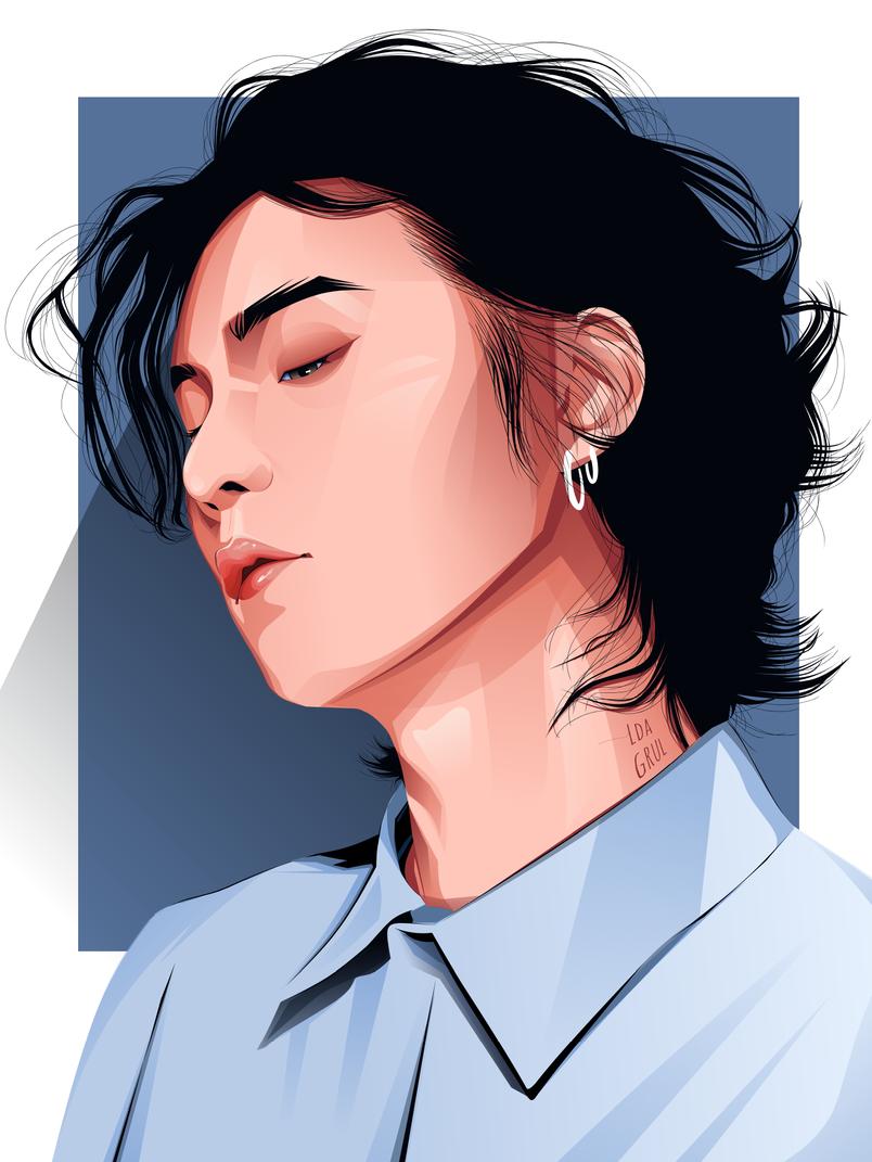 Ldagrul's tweet photo. My babe 💋

#bts #btsfanart #art https://t.co/MSh9kXnrYc