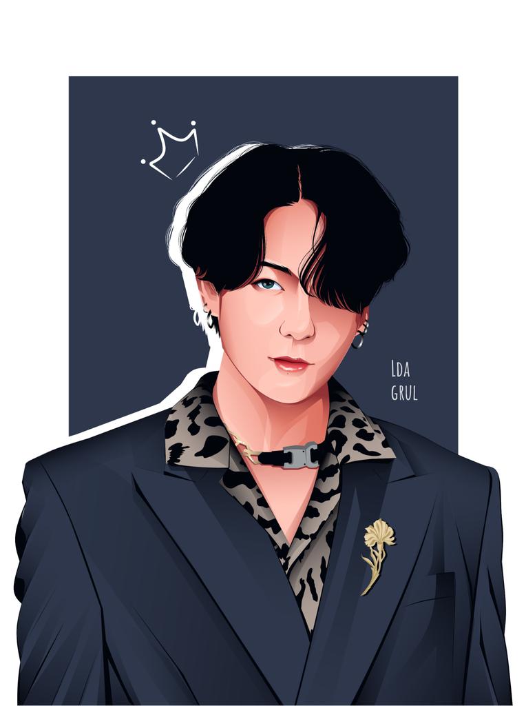 Ldagrul's tweet photo. My babe 💋

#bts #btsfanart #art https://t.co/MSh9kXnrYc