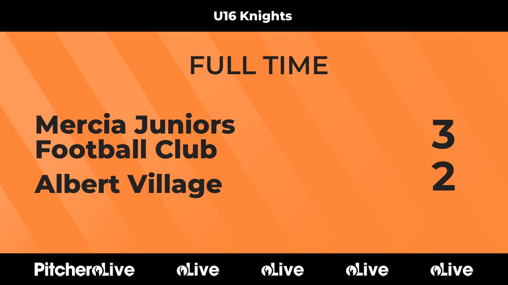 Merciajfc's tweet photo. FULL TIME: Mercia Juniors Football Club 3 - 2 Albert Village
#MERALB #Pitchero
https://t.co/lD28svWwhp https://t.co/vJrtpZdN7n