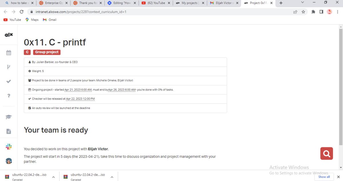 michelleomeke's tweet image. Ready to smash the #printf project with my team mate @vixs101 💥 Let’s go💪

@alx_africa 
#alx