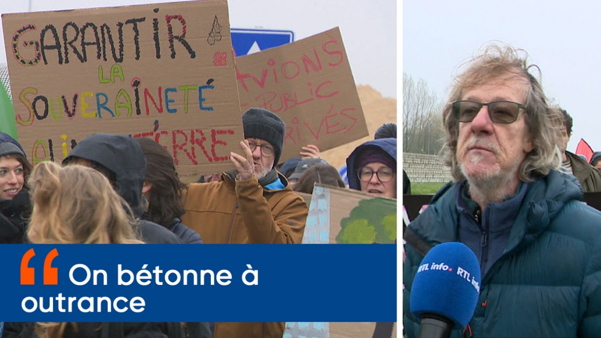rtlinfo's tweet photo. Des agriculteurs manifestent contre l'extension de l'aéroport de Liège: 350 hectares sont menacés par de futures installations https://t.co/YMYvxnvcHt https://t.co/Q9xWRVg27n