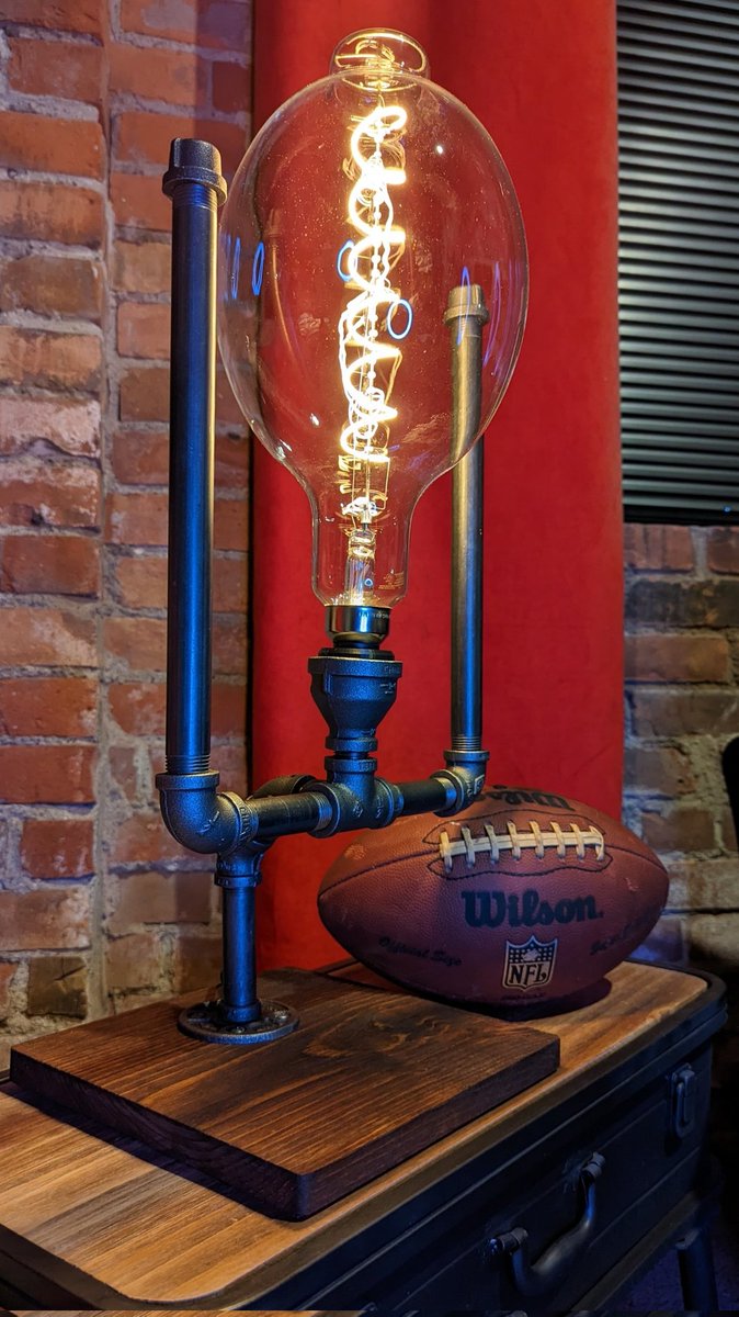 If your 'goal' is unique lighting, you've reached the end zone. Score big with the TOUCHDOWN lamp. 
 #gift #giftsforhim #football  #rocketnation #osufootball #buckeyefootball #umfootball #nfl #collegefootball #mancave #mancavedecor #mancaveideas #italianbowl #italianbowl2023