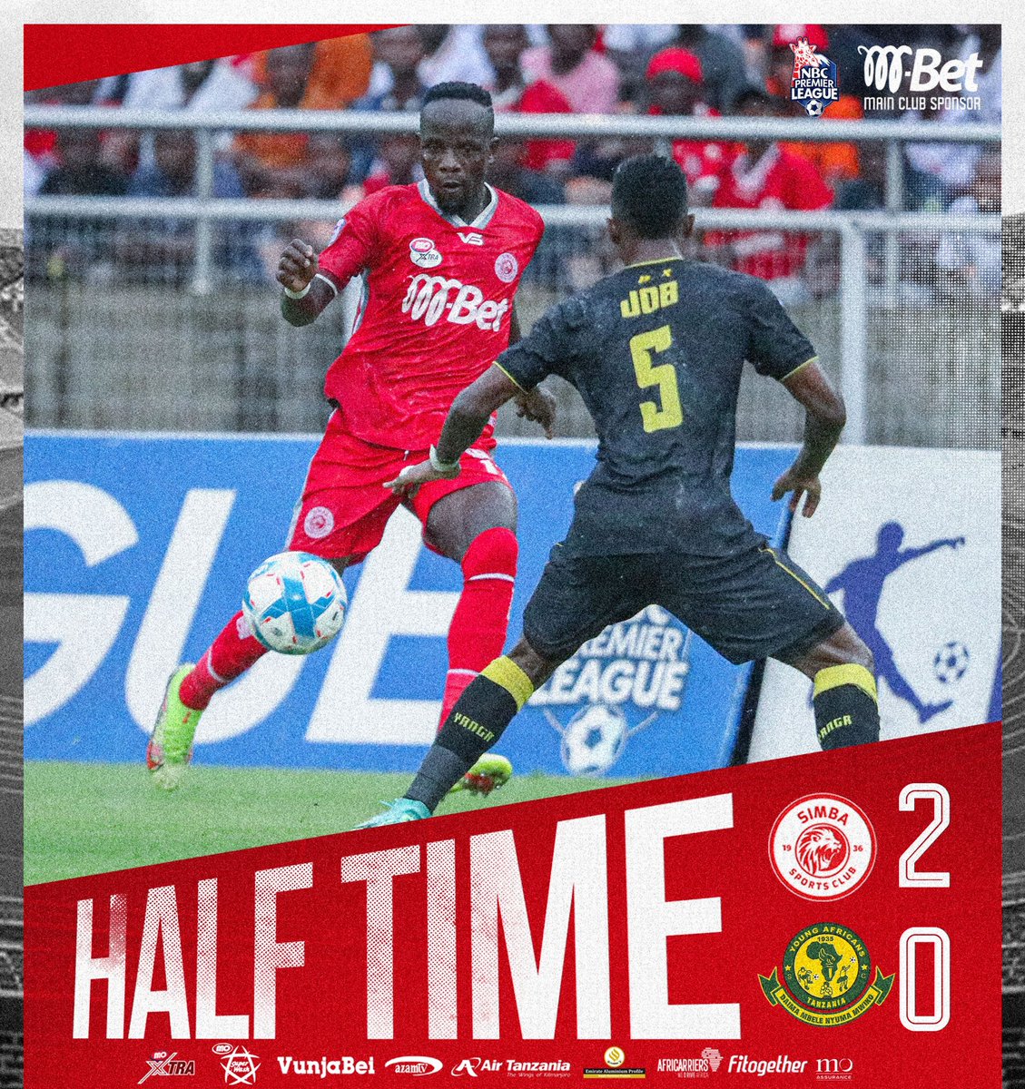 Mapumziko.

#KariakooDerby 
#WenyeNchi 
#NguvuMoja