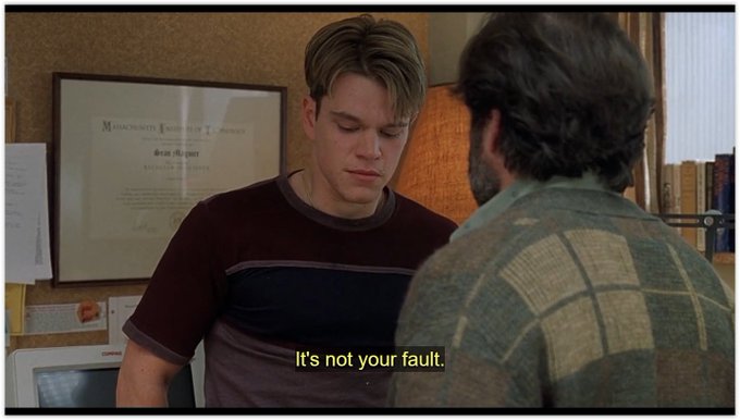 Good Will Hunting
(1997)
Will Hunting, a janitor at M.I.T., has a gift for mathematics, but needs help from a psychologist to find direction in his life.

Director
Gus Van Sant
Writers
Matt DamonBen Affleck
Stars
Robin WilliamsMatt DamonBen Affleck