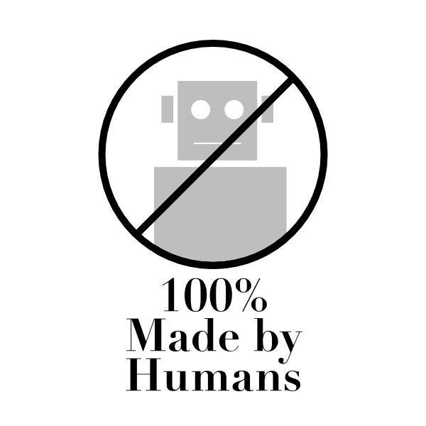 Tenemos los iconos "not tested on animals", "cruelty free" en los productos que compramos, ¿cuánto tardaremos en ver el "100% Made by Humans"?