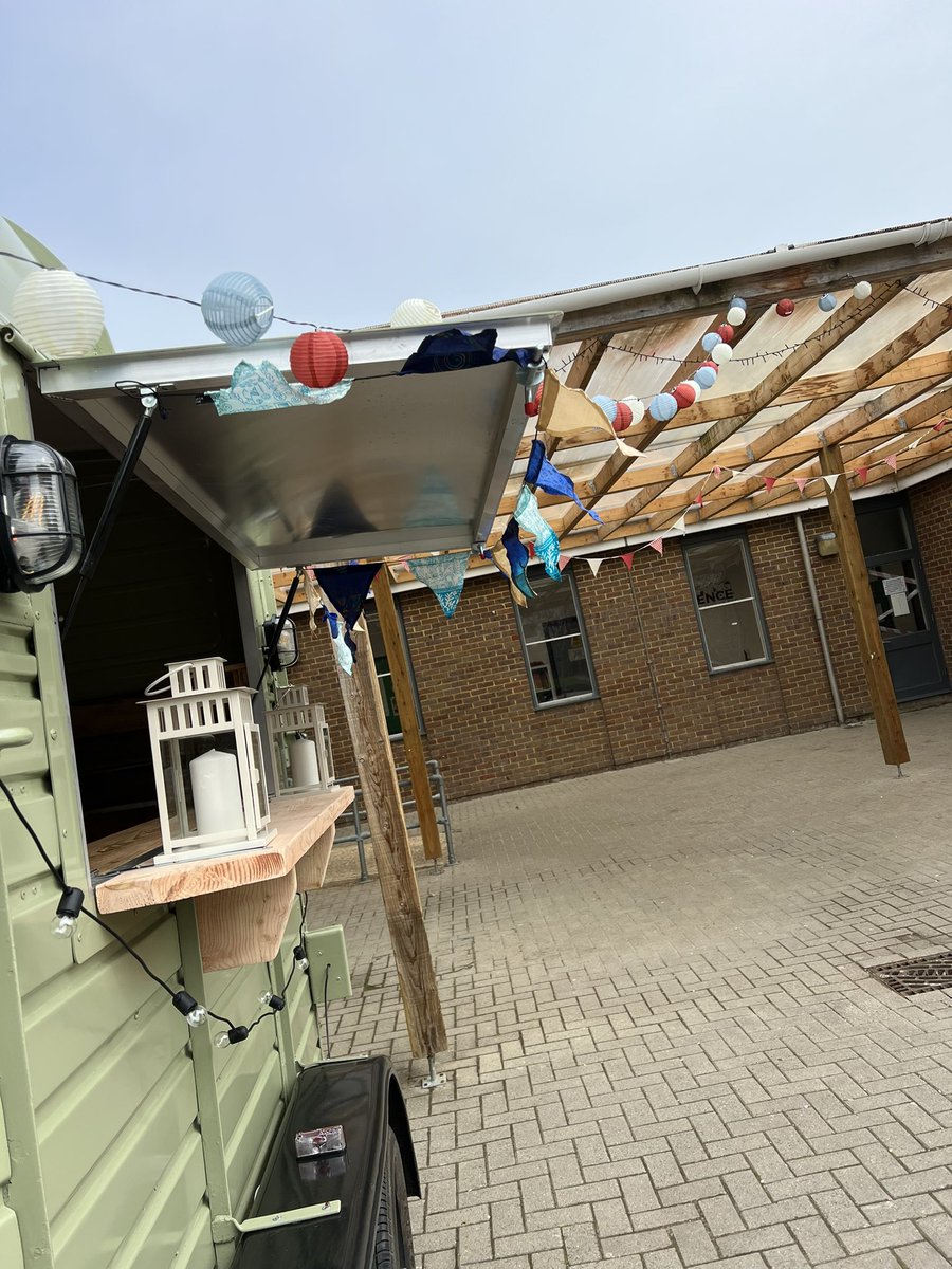 HolyportCollege's tweet image. It’s starting to look quite bouji down by our new horsebox!