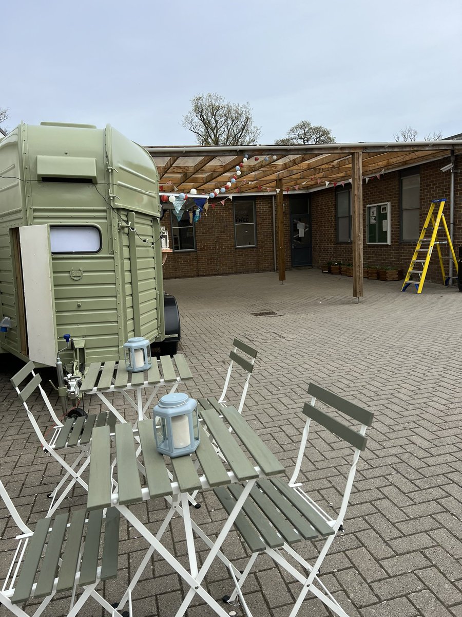 HolyportCollege's tweet image. It’s starting to look quite bouji down by our new horsebox!