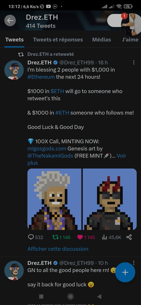 NLebbah's tweet photo. @Drez_ETH99 @TheNakamiGods I hope to win and buy some nft of this collection 

0x711703bf63d6504a8ccb4f85b95e97d991d1a836 https://t.co/QOXzLCxVsT