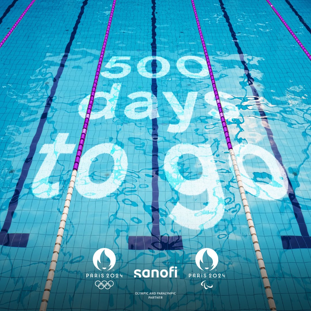 Only 500 days to go until the #Paris2024 Paralympic Games!  

Let's go #TeamSanofi 🔥 
 
@bubucheofficiel @danydann97 @davide_morana @xxebobxx @TeamEzra05 @itslaurenrowles @nantokeita223 @NicolaiZeltinge @nmahut @bareksarah @SarahFarhoud @tcurin @valeriane_ayayi @Yul_Shin0122