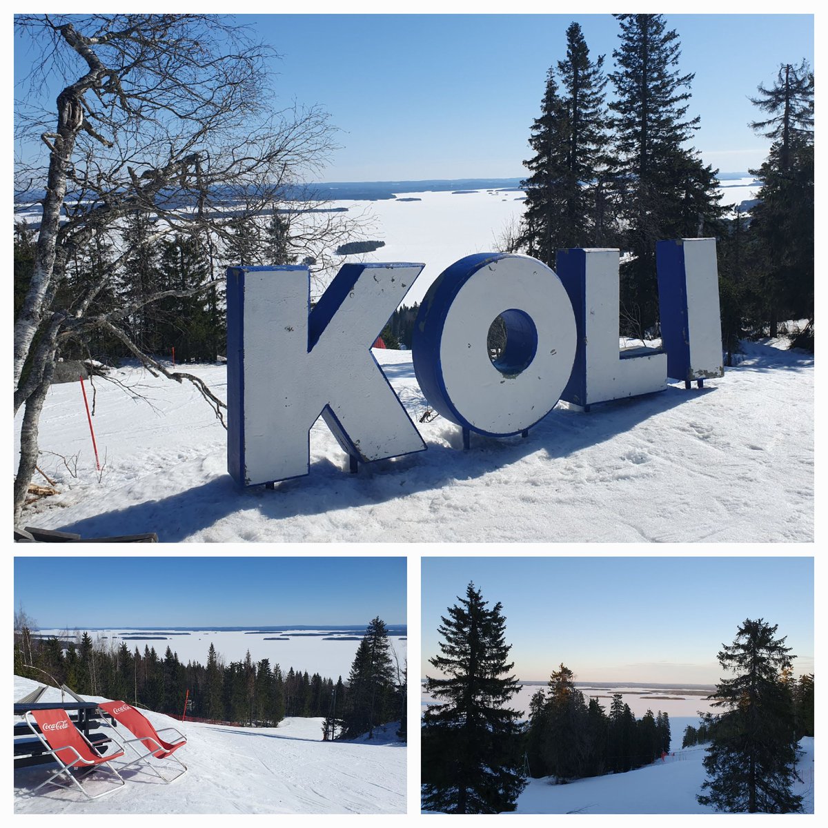 HeidiHamalaine's tweet photo. Kansallismaisema toimii myös kevättalvella. 😎☀️⛷️#koli #kevät https://t.co/qGfsxu34DQ