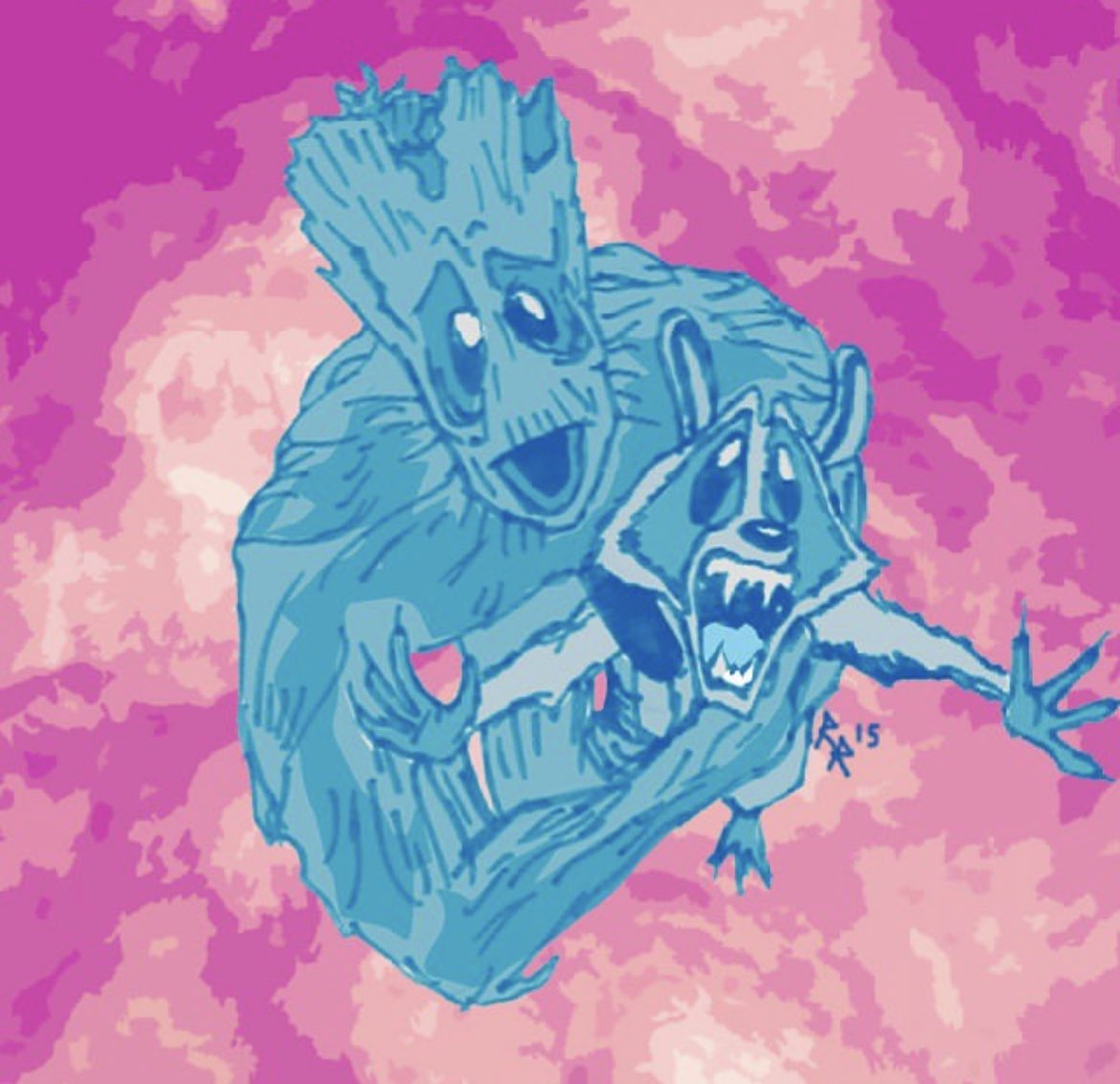 racobell's tweet photo. Crazy how I started my 20s with the the #GuardiansOfTheGalaxy and imma be ending my 20s w them too 💜 Here's some fan art I made of the #gotg through the years https://t.co/30jEkSBib0