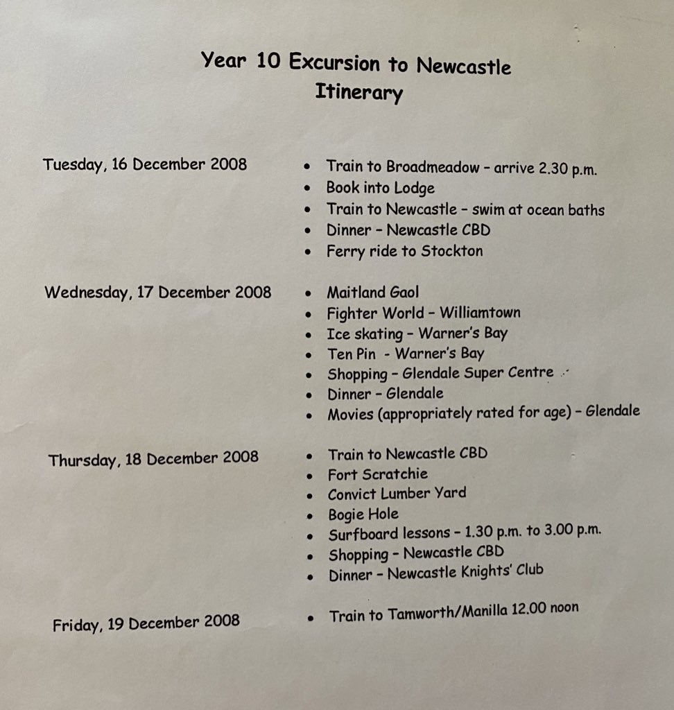GavinCoote's tweet photo. “We went to Paris for our Year 10 school excursion, where’d you go?”

Ahh, Newcastle https://t.co/v16xYltjoS